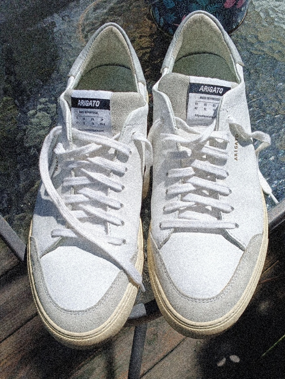 Axel Arigato White and Off-White Low-Top Sneakers